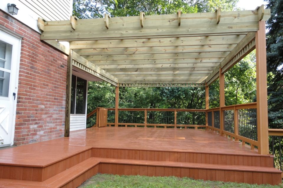 Pergola Deck With Steps
