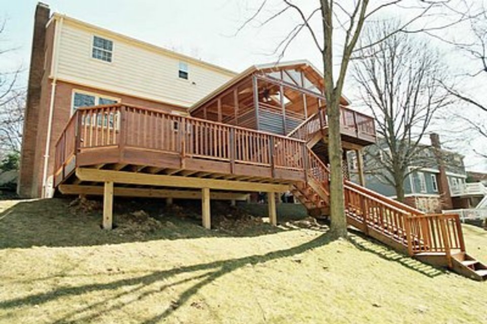 Elevated Deck With Stairs