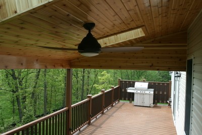 Wooden Roof And Railings